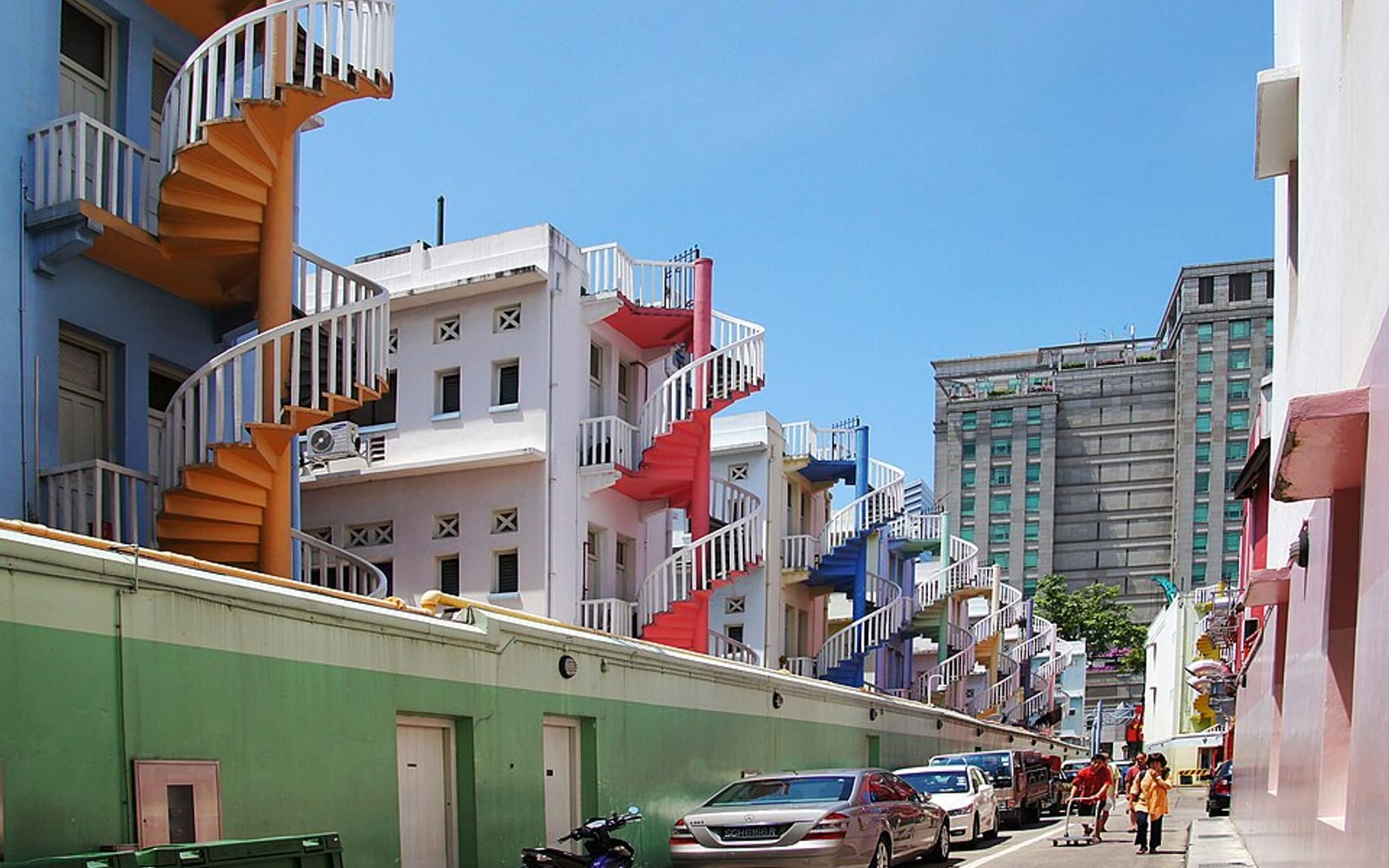 A heritage shophouse street on Rowell Road in Jalan Besar